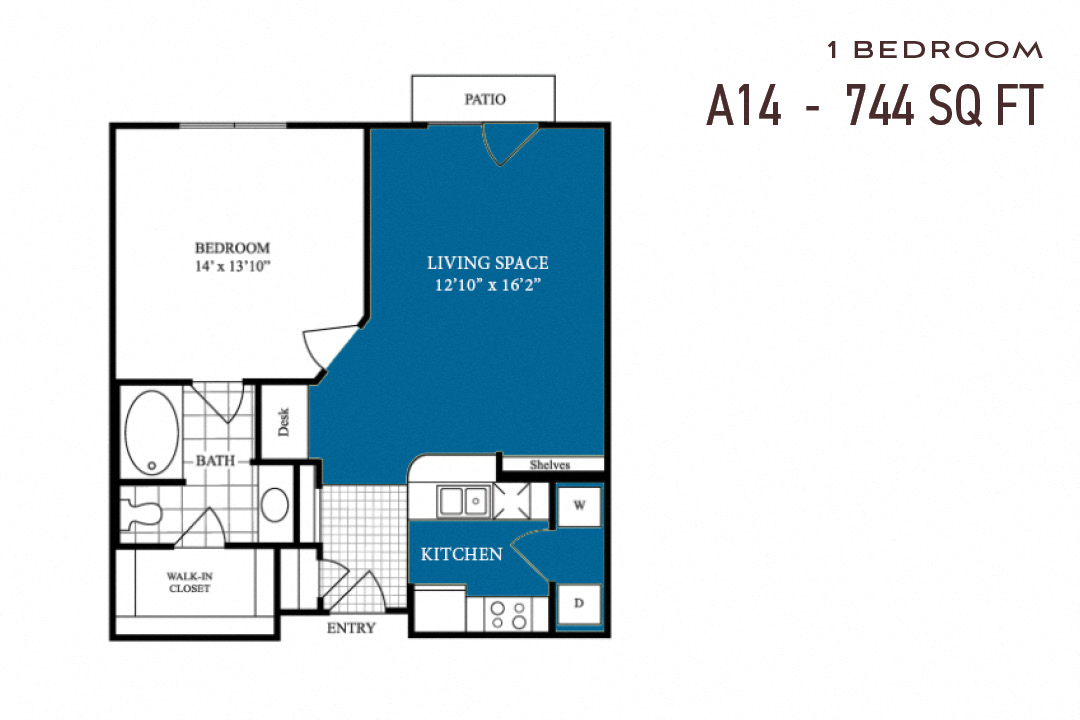 Commons Park West One Bedroom A14